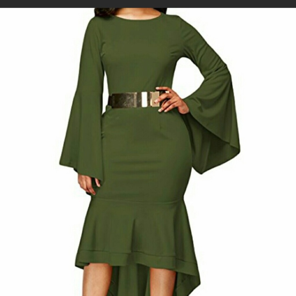 Dark Green Dress